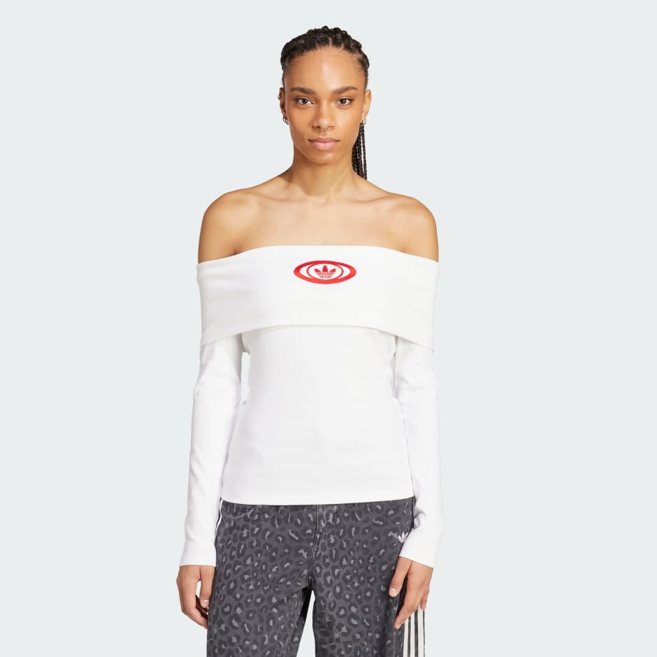 adidas adidas Originals Off Shoulder Top