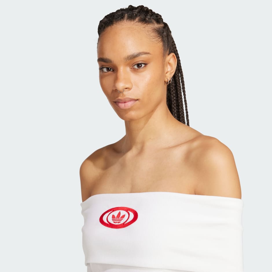 adidas adidas Originals Off Shoulder Top - Image 5