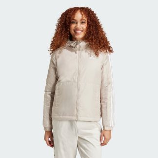 adidas Essentials 3-Stripes Insulated Hooded Jacket