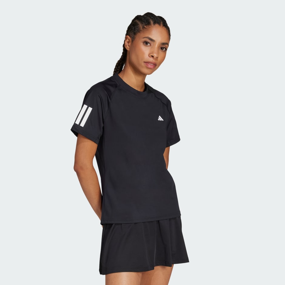 adidas Club 3-Stripes Tennis Climacool Tee - Image 3