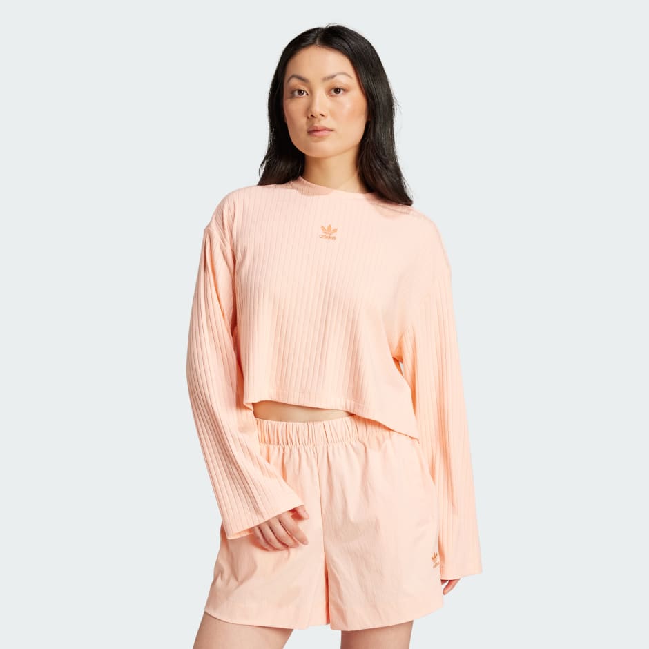 adidas Essentials Wide Rib Long Sleeve Tee