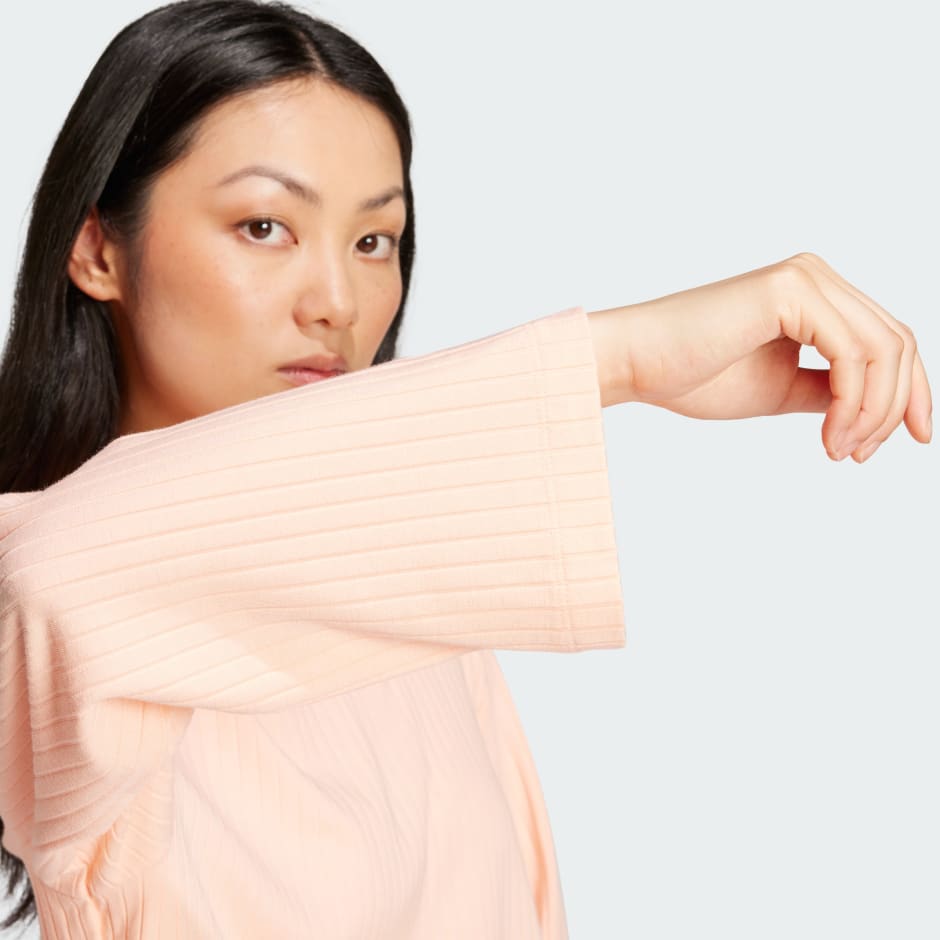 adidas Essentials Wide Rib Long Sleeve Tee - Image 5