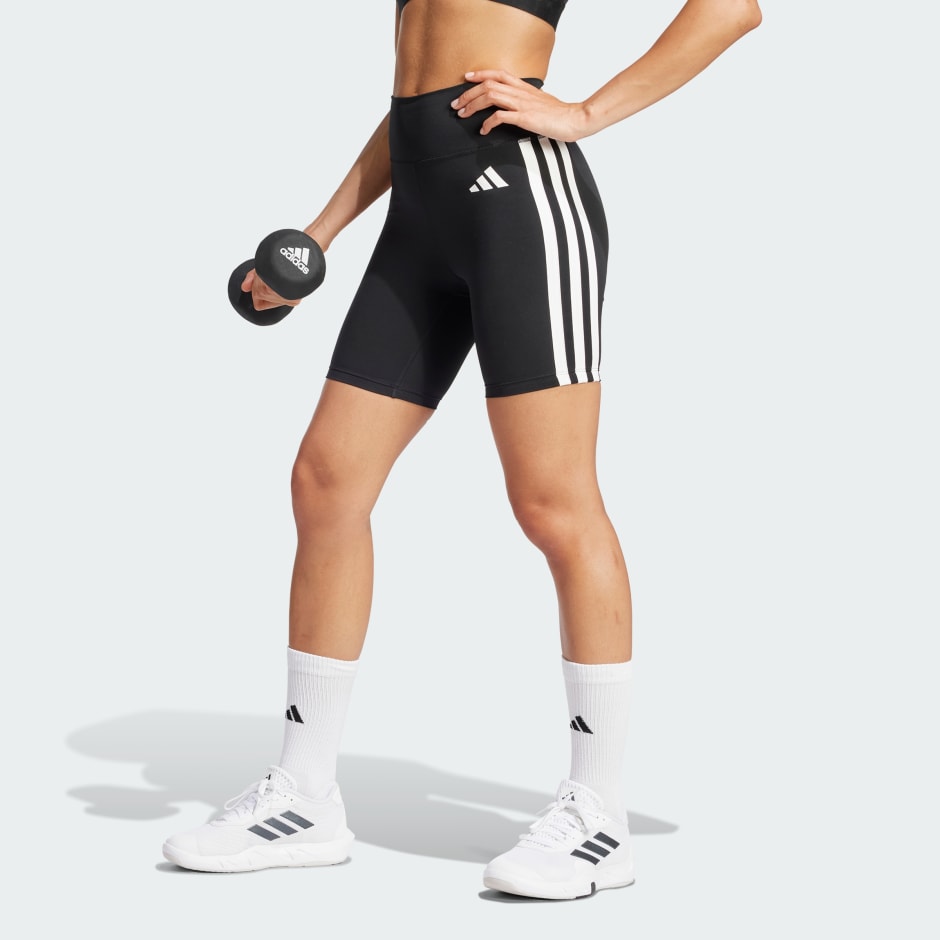 adidas Optime Essentials 3-Stripes Short Leggings