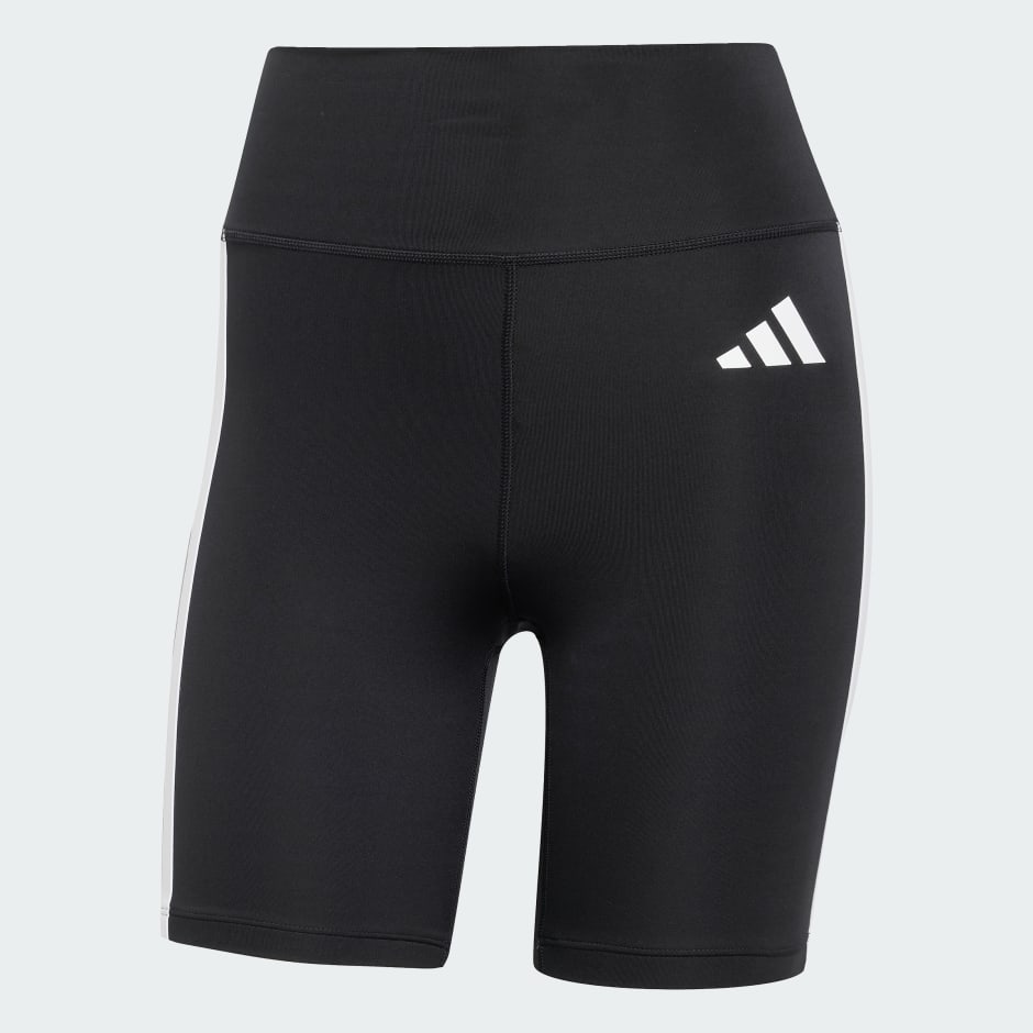 adidas Optime Essentials 3-Stripes Short Leggings - Image 4