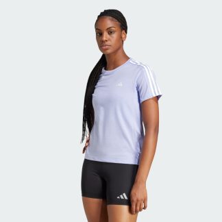 adidas Own the Run 3-Stripes Tee