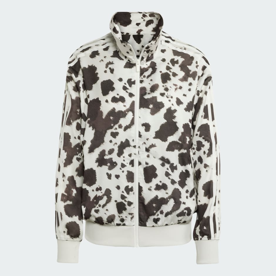 adidas Originals Satin Cow Print Track Top - Image 4